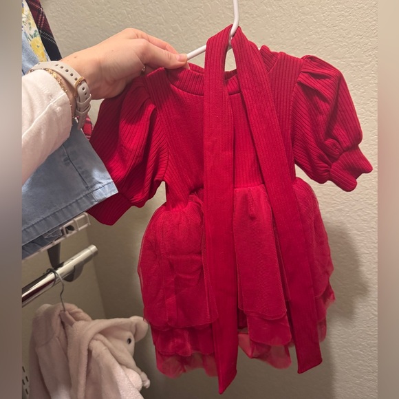 Baby Cosette Dress Set in Red IVY CITY ❤️🎄 - Picture 3 of 3